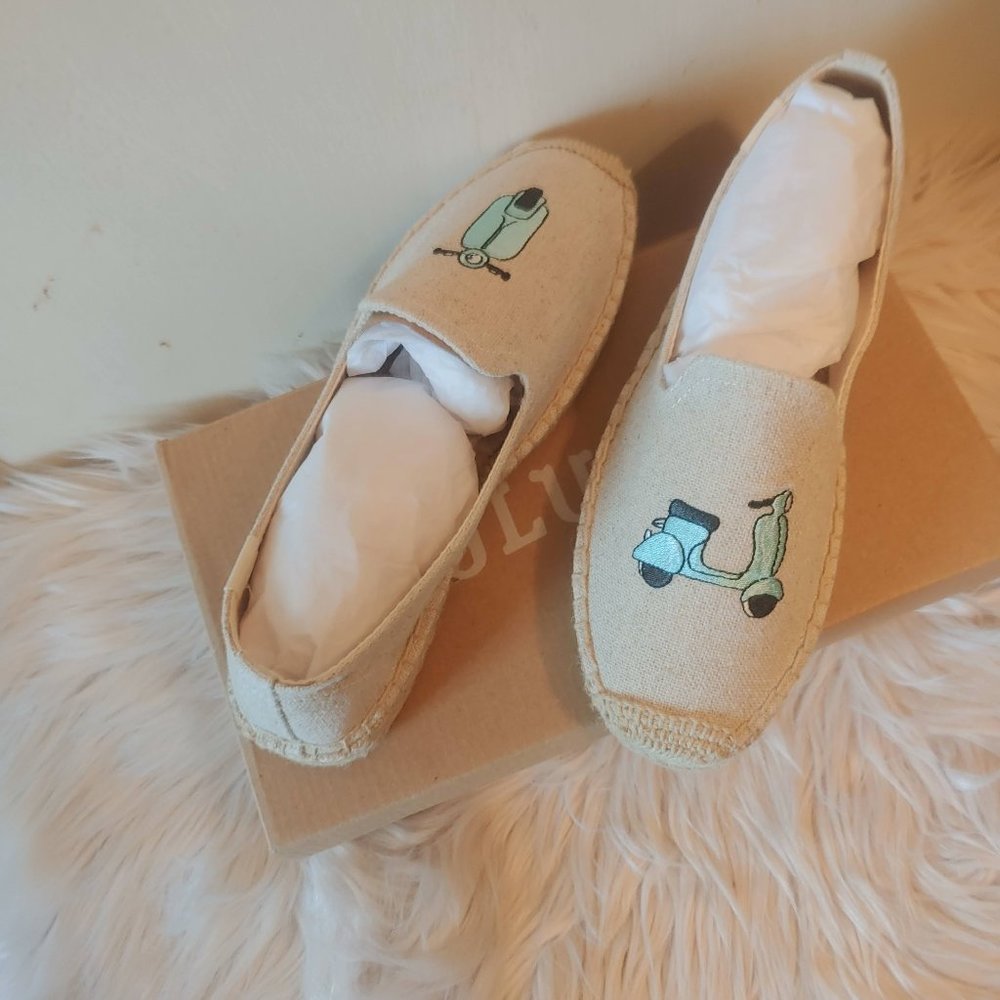 Soludos Scooter Espadrille Loafer Platform 40